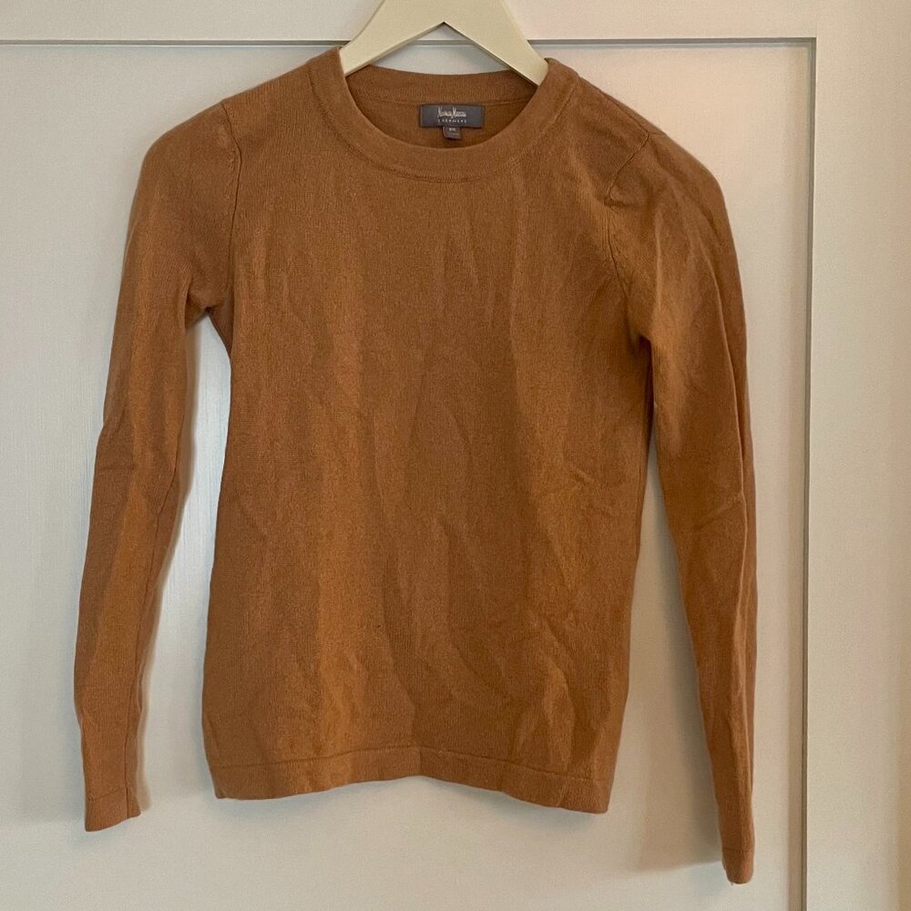 Camel Neiman Marcus Cashmere Sweater XS